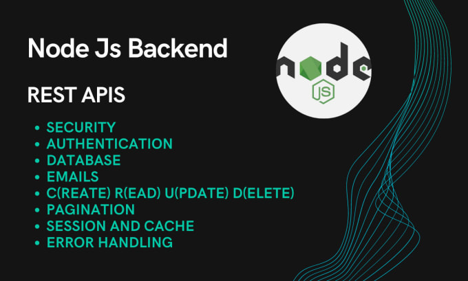 Gig Preview - Be node js backend developer for your website rest apis