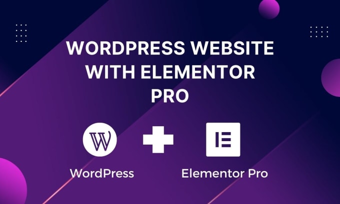 Gig Preview - Build or customize wordpress website with elementor pro