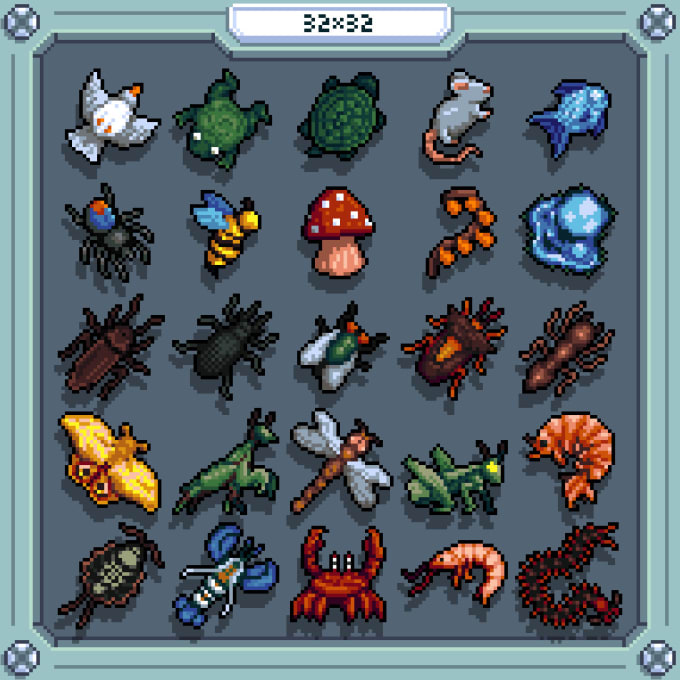 Gig Preview - Create 32x32 unique custom pixel art icons for your projects