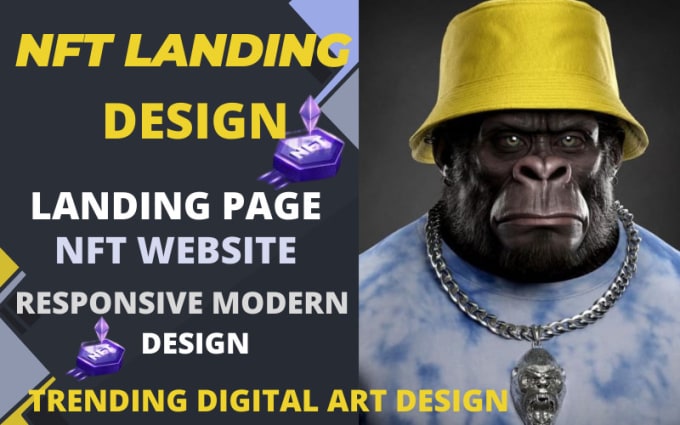 Gig Preview - Create a modern nft website or nft landing page design