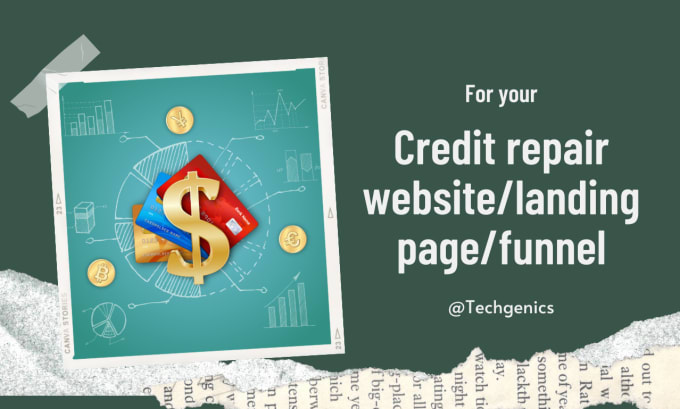 Gig Preview - Design credit repair landing page, website and salesfunnel