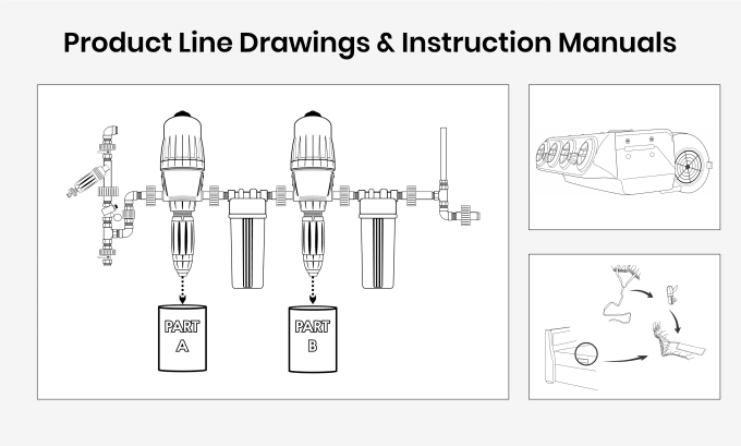 Gig Preview - Do instruction manuals and product line drawings