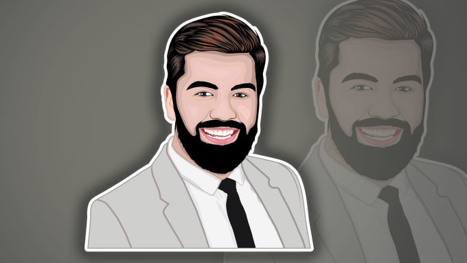 Gig Preview - Draw your photo to vector cartoon portrait profile picture avatar