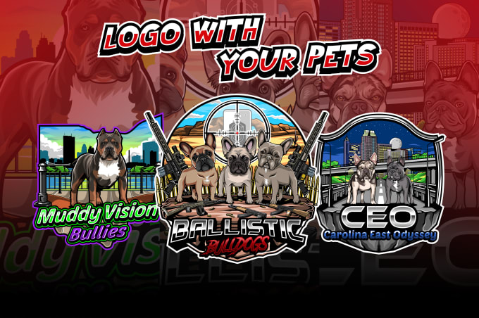 Gig Preview - Design mascot logo for dog and kennel, cat or any pets