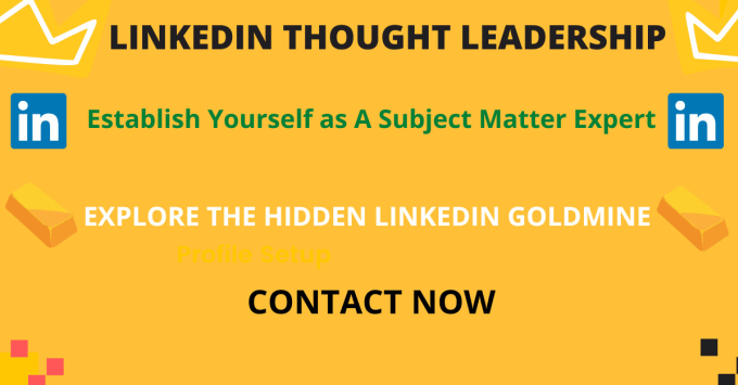 Gig Preview - Establish you as an authority figure via linkedin articles