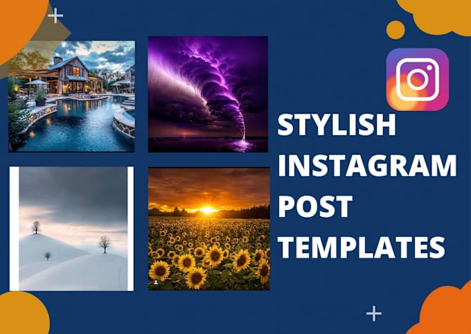 Gig Preview - Create good and stylish instagram post