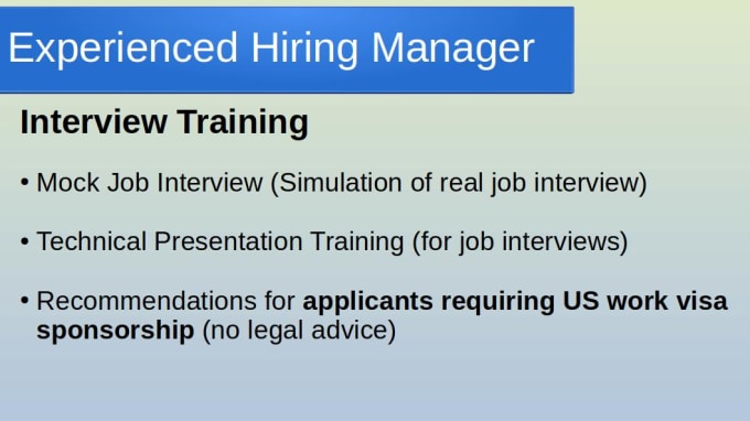 Gig Preview - Conduct a mock job interview and provide feedback