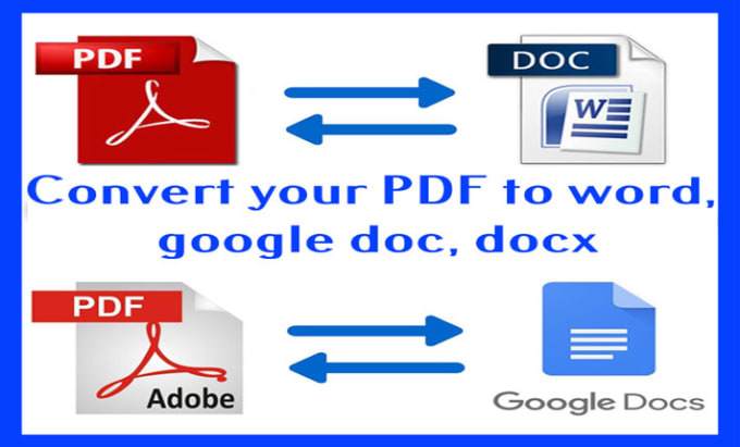 Gig Preview - Convert PDF to word file, doc file, excel file or any format