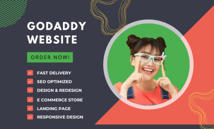 Gig Preview - Design godaddy website and redesign your existing godaddy website