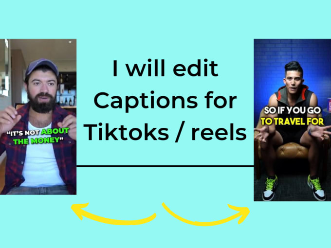 Bestseller - edit tiktok, instagram reels with animated engaging captions