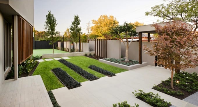 Gig Preview - Design landscape, terrace, backyard, pool, garden, and patio