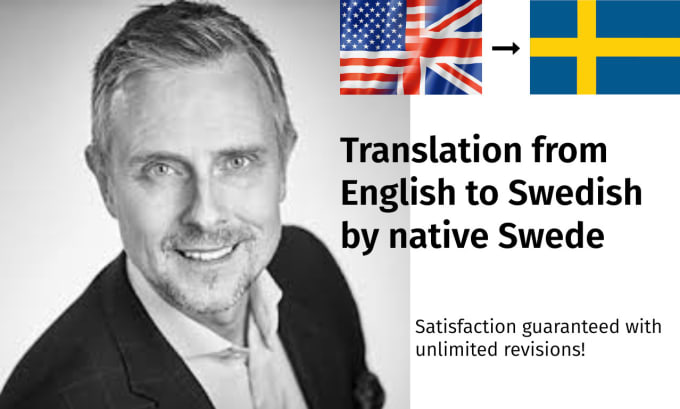 Gig Preview - Translate your english document or text to swedish