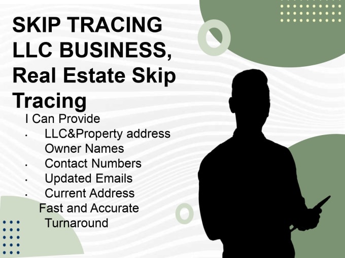 Gig Preview - Llc skip tracing real estate skip tracing owner contacts