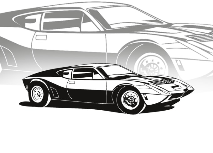 Gig Preview - Create line art style for your car, yacht, boat, in 24 hours