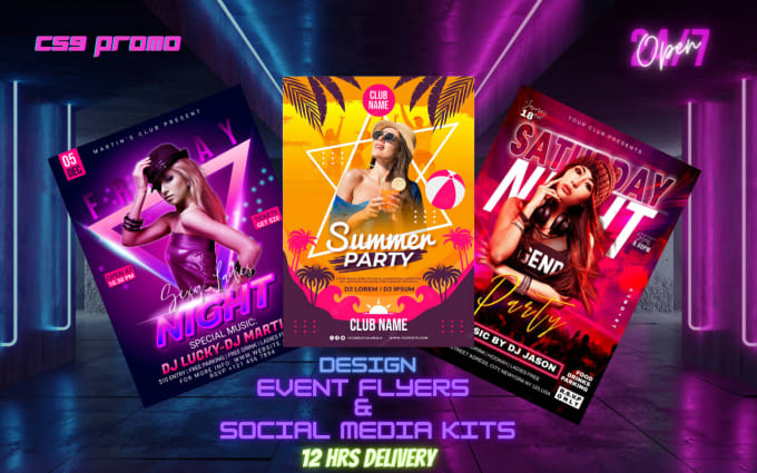 Gig Preview - Design flyer poster social media ads for event,concert,fundraiser,party,church