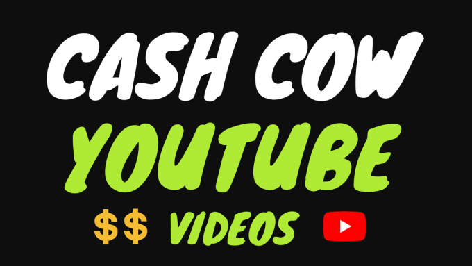 Gig Preview - Create professional videos for your cash cow channel