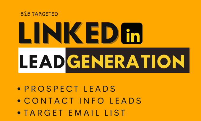 Gig Preview - Do targeted b2b lead generation prospect email list building data collection