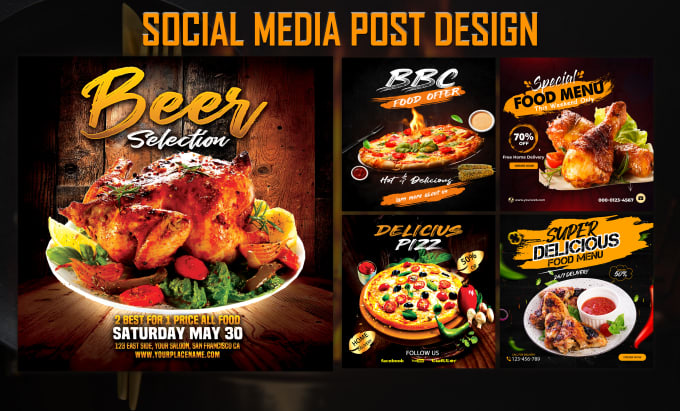 Gig Preview - Design  social media post facebook post instagram post ads