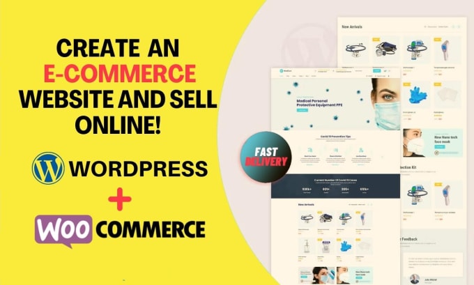 Gig Preview - Develop woocommerce website , online store , online shop using wordpress