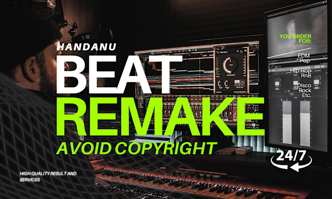 Gig Preview - Remake, recreate or make original beat avoid copyright