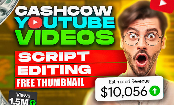 Gig Preview - Do cash cow youtube videos editing for top 10 videos editing