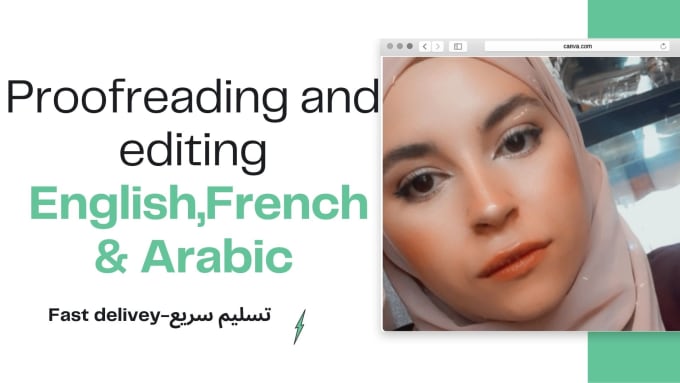 Gig Preview - Proofread and edit your  work in arabic and english