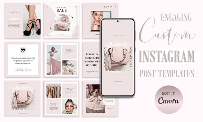 Gig Preview - Create engaging chic custom instagram templates