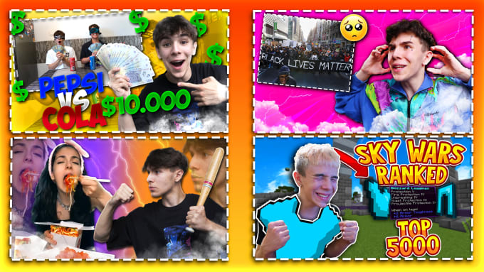 Gig Preview - Design eye catching youtube thumbnails