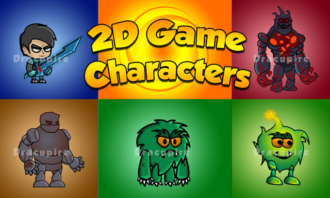 Gig Preview - Create 2d game characters for your games animations or ads