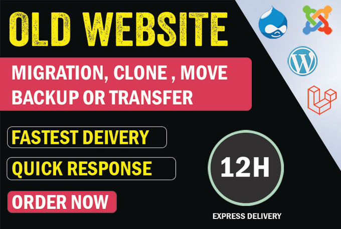 Gig Preview - Migrate or transfer your website to the new host or domain