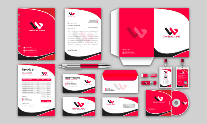 Gig Preview - Design business card, letterhead, stationery items and corporate identity