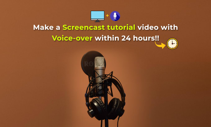 Gig Preview - Make a screencast tutorial video with voice over within 24 hours