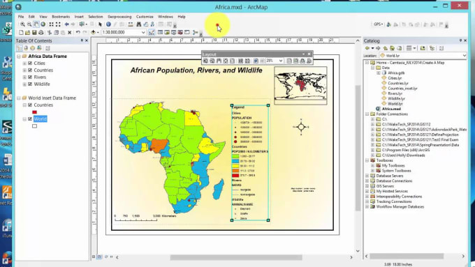 Gig Preview - Do spatial analysis, mapping and all other tasks in arcmap and erdas imagine