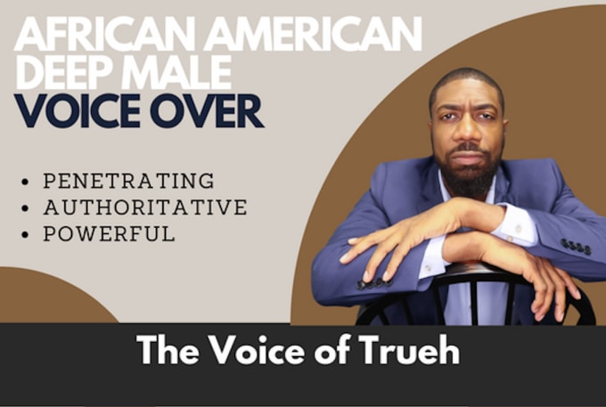 Gig Preview - Record a deep african american male voice over for you