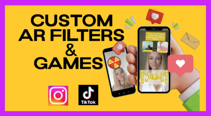 Bestseller - create ar filter or game for tik tok