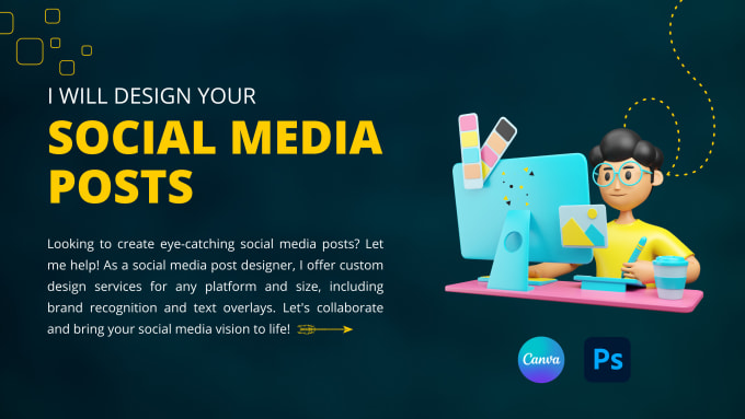 Gig Preview - Design a canva templates for your social media posts