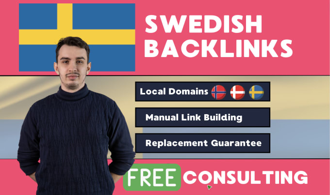 Gig Preview - Our agency will do sweden norway denmark backlinks for local swedish SEO