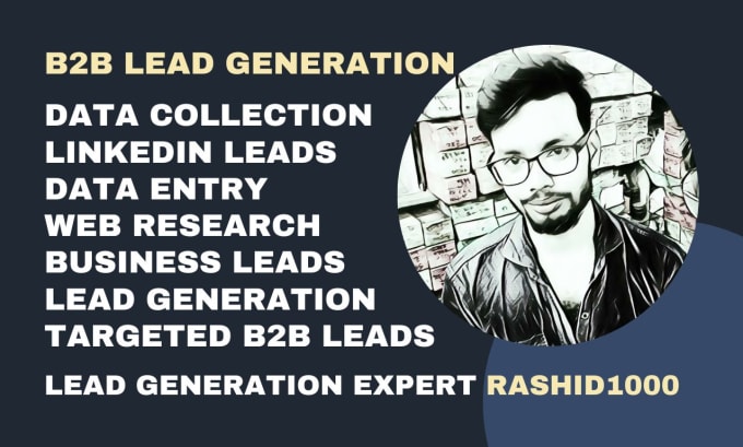 Gig Preview - Provide b2b lead generation for any business by web research