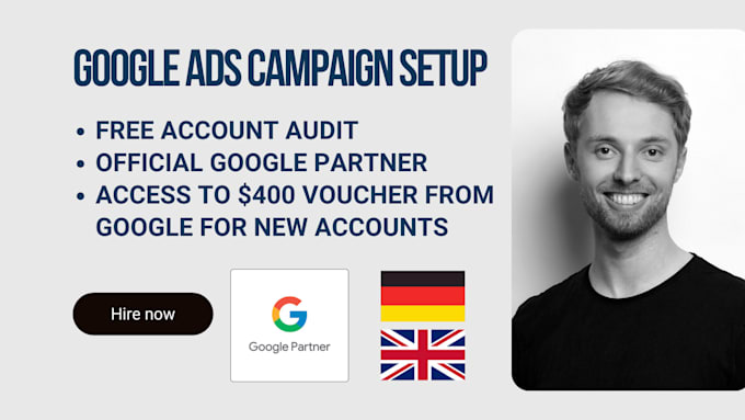 Gig Preview - Setup and optimize your google ads adwords PPC campaigns