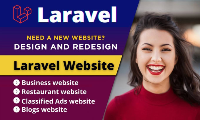 Gig Preview - Design and develop a responsive PHP laravel website with SEO