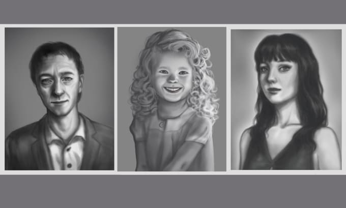 Gig Preview - Create a portrait in semi realism