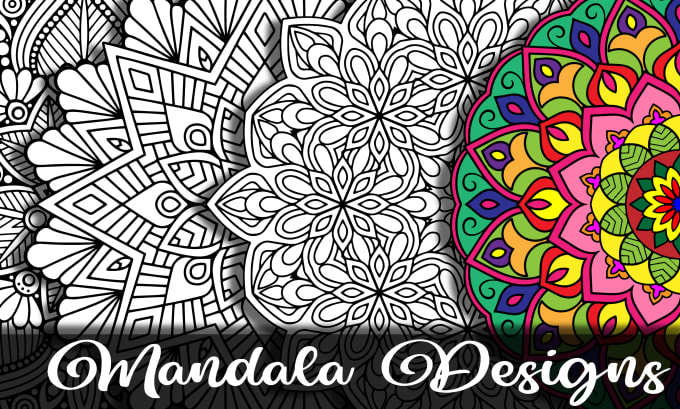 Gig Preview - Make custom coloring pages or mandalas for adults and kids