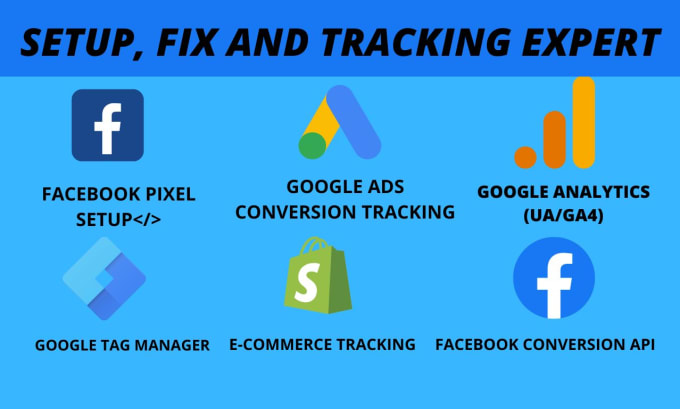 Gig Preview - Setup google ads conversion tracking,analytics4, GTM,ga4 ecommerce tracking