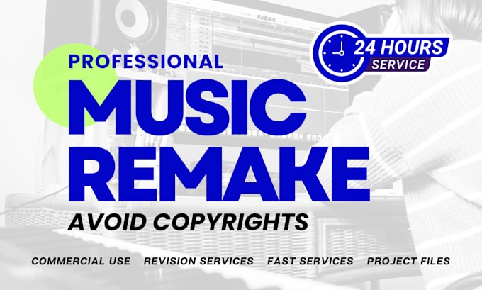 Gig Preview - Remake or make song or exclusive beats with avoid copyright