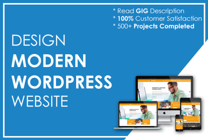 Gig Preview - Create a modern wordpress website design or blog