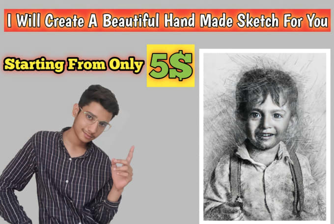 Gig Preview - Create a beautiful hand made sketch