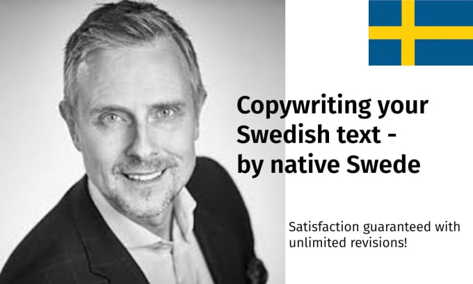 Gig Preview - Copywrite your text in swedish