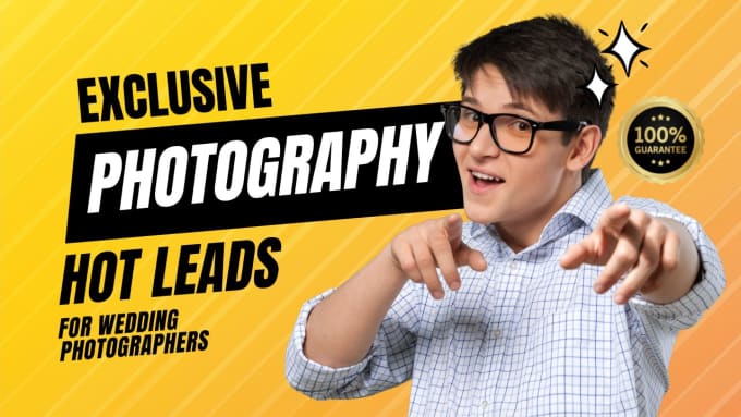 Gig Preview - Generate photography leads photography website for photography leads