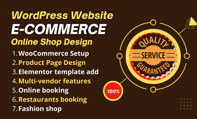 Gig Preview - Develop woocommerce wordpress website for online shop