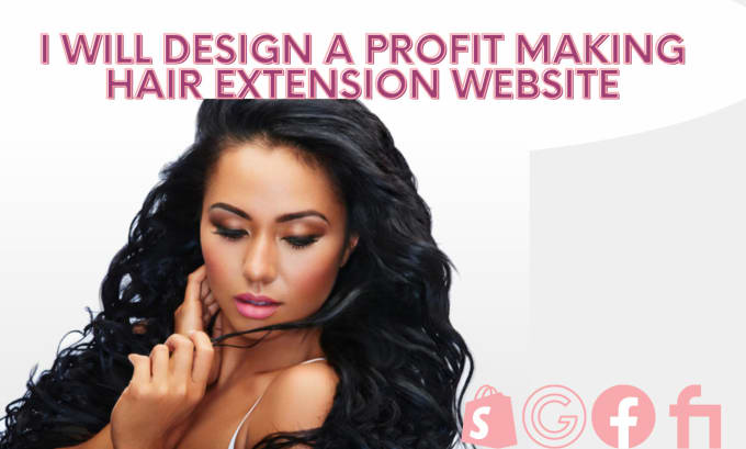 Gig Preview - Create hair extensions, spa, salon, beauty website store